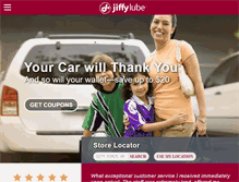 Tablet Screenshot of jiffylubeca.com